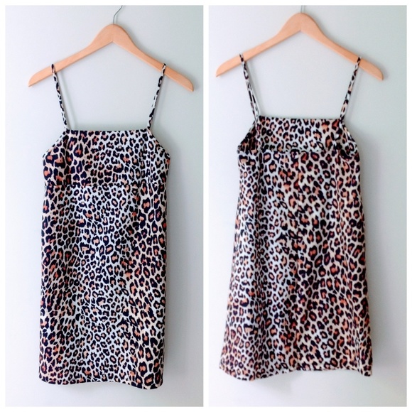 Zara | Cheetah Animal Print Mini Slip Dress - NWOT - Picture 6 of 8